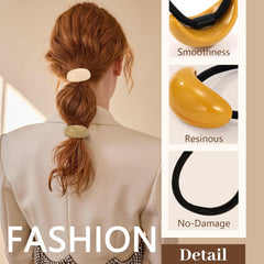 Yougeigy hair ties geometric hoop pair adds chic touch while preventing snagging