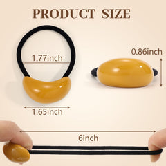 Yougeigy gold-tone hair ties offer a modern accessory for polished looks