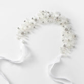 YOUlDIANZI flower girl headpiece with pearl detailing for weddings and photos