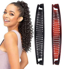 Youme banana clips fish shape design adds vintage flair for chic updos