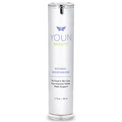 YOUN Beauty retinol night cream bottle close-up for nighttime hydration