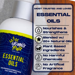 Young King Hair Care dropper dispensing oil for quick, mess-free application