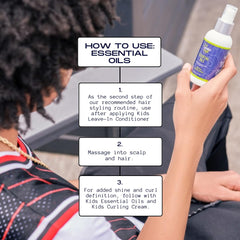 Young King Hair Care label back highlights plant-based ingredients and safe-use notes