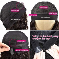 Youngirl glueless headband wig with Velcro security detail