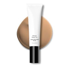 YourNameCosmetics Mineral Sheer Tint Natural Glow packaging highlighting portable, easy daily wear