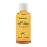 Youth To The People kombucha-aha bottle pour showing product for brighter skin