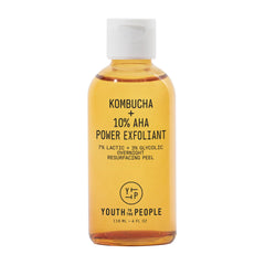 Youth To The People kombucha-aha bottle pour showing product for brighter skin
