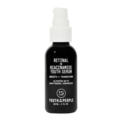Youth To The People retinal-niacinamide-serum bottle closeup fragrance free night care