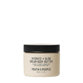 Youth To The People Superberry Hydrate + Glow body butter packaging for travel-size convenience and hydration