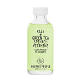 Youth To The People superfood cleanser travel bottle for on-the-go cleansing and makeup removal.