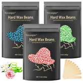 Yovanpur wax beads melting close-up for quick at-home waxing.