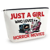 Yoxiumi horror bag front view with gothic design for organized cosmetics on the go