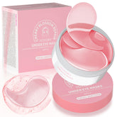 YOYORY under-eye patches blue close-up showing hydrating texture and cooling effect