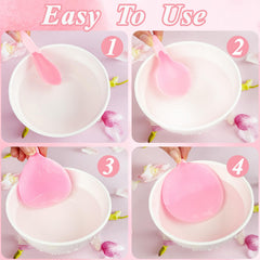 Ysanciuu round face cleaning sponge demonstrates soft absorbent cellulose for comfortable cleansing.