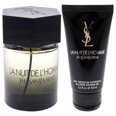 YSL La Nuit de L’Homme shower gel bottle for refreshing cleanse