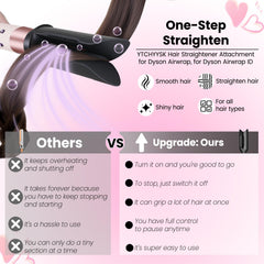 YTCHYYSK Hair Smooth Attachment provides frizz control and natural shine for all hair types.