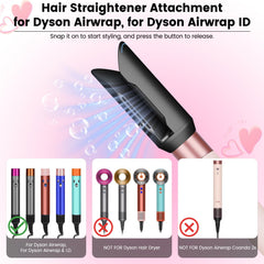 YTCHYYSK Hair Smooth Attachment with wide straightening plates delivers even, efficient straightening.