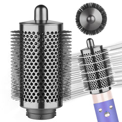 YTCHYYSK large round volumizing brush for Dyson Airwrap attachment boosts curls and volume.