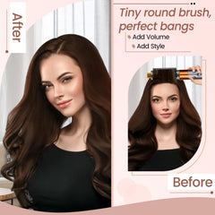Gold-finish YTCHYYSK round brush attachment for premium look during grooming