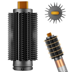YTCHYYSK round brush attachment for Dyson Airwrap in gold finish adds gentle volume
