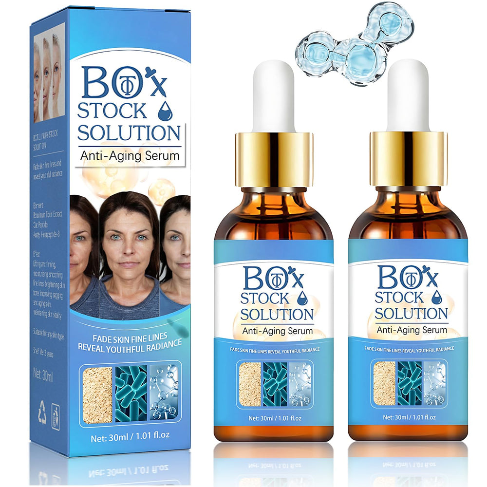 Yuanyuuo 2Box Stock Solution Serum bottle front view for daily hydrating skincare.