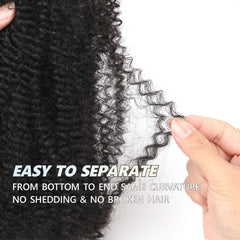 YuDragonFt dreadlock extension setup using bulk hair