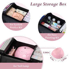 Yueieoun travel case with detachable shoulder strap for hands-free carry