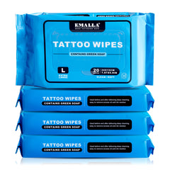Yuelong Green Soap Tattoo Wipes open packaging for quick studio prep