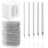 Yugui 100pcs piercing needles kit in mixed gauges for versatile body piercings.