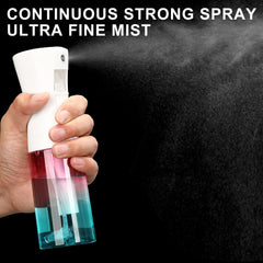 YULING-X hair-styling mist bottle demonstrates smooth, even spray for creative looks