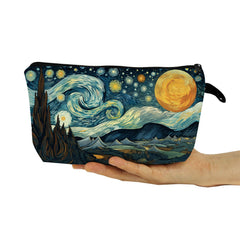 YULUENZE Starry Night makeup bag double-sided print supports personalized style.