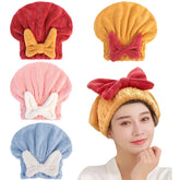 YUMINGUHC ultra-absorbent hair towel wrap drying after shower