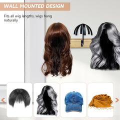 Yumkfoi curved wig holder supports natural head shape for secure wear.