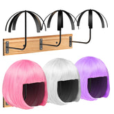 Yumkfoi wall-mounted wig hanger keeps wigs organized and accessible for quick styling.
