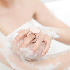 YUMMIS Suction Cup attachment showing wall-hung convenience and tidy bath area