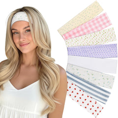 Yunaking 8pc headbands front view for versatile styling and daily wear