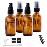 YUNFOOK amber glass bottle 2oz set for on-the-go essential oil blends