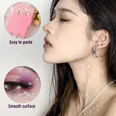 Yuntop colorful pearl gems for makeup details and beauty looks with smooth adhesion.