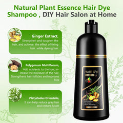 YUOLITA gray hair coverage being applied for natural shade