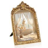 YUSONG Vintage Makeup Mirror front view on a dresser boosts daily makeup routines