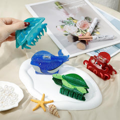 Yussti sea animals octopus hair clip showcases fun design and secure half-up styles.