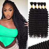 YUTU 160g five-bundle braiding hair pack front view showing volume for Boho styles