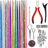 YUUYEE hair tinsel kit full set with vibrant colors for instant sparkle