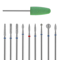 YUXIANLB brocas de diamante para uñas, tallado preciso y acabado suave.