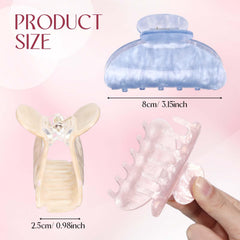 Yuxung multicolor acrylic hair clips pack for effortless daily styling