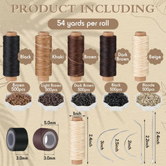 Yuxung sewing thread five-roll set provides durable strands for long-lasting results.