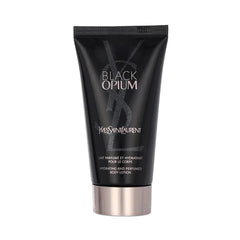 Yves Saint Laurent Black Opium shimmering moisture fluid bottle for luminous hydration.