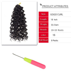 Diverse color options of YXCHERISHAIR curly crochet hair for stylish choices.