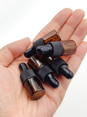 YYNGJCK amber glass dropper bottle UV protection for light-sensitive liquids