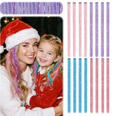 Z-CHARMMY fairy hair tinsel kit packaging showing vibrant colors for gifting.